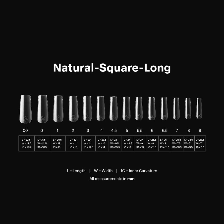 Gel-X® Natural Square Long Box Of Tips