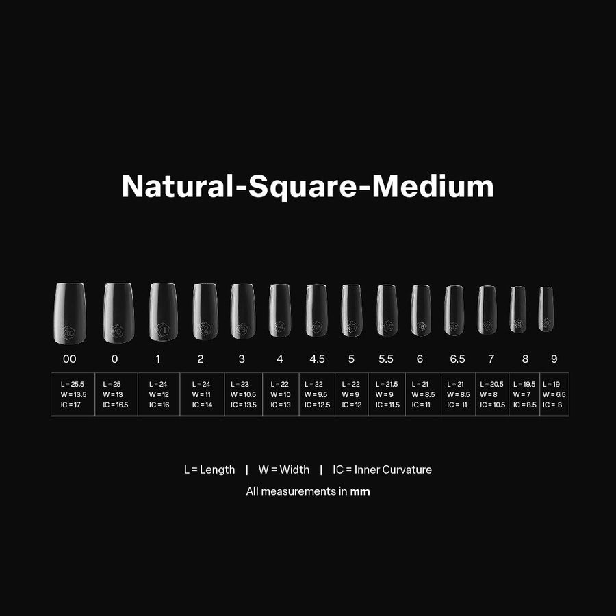 Gel-X® Natural Square Medium Box of Tips