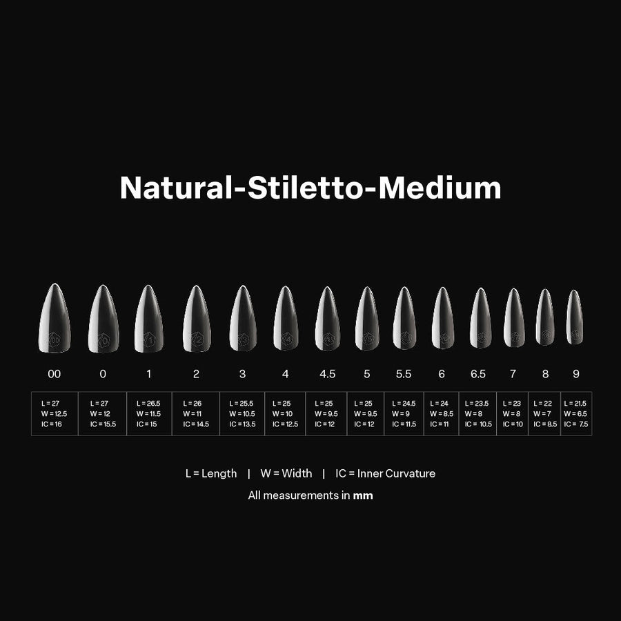 Gel-X® Natural Stiletto Medium Box of Tips