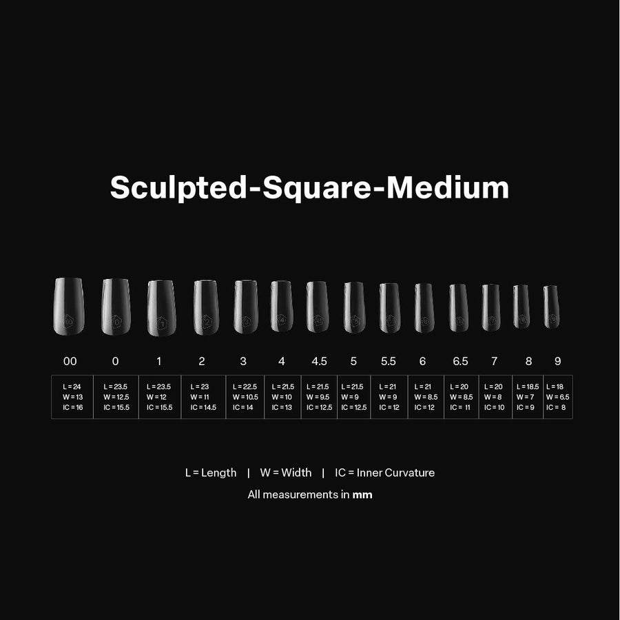 Gel-X® Sculpted Square Medium Box of Tips