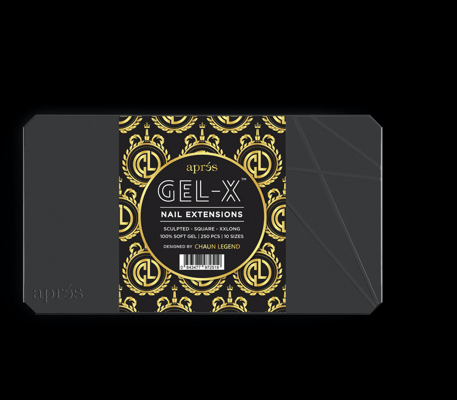 Chaun Legend x Aprés Gel-X Tips - Sculpted Square Extra Extra Long Box Of Tips - 10 Sizes